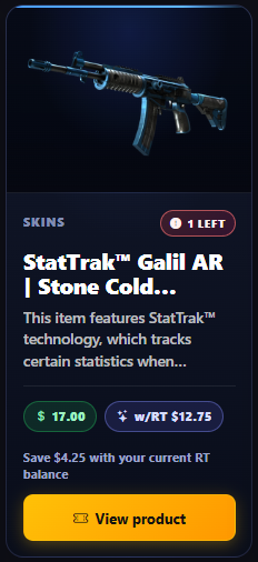 High-tier CS2 skin reward preview